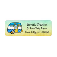 Cute Custom Road Trip Return Address Label