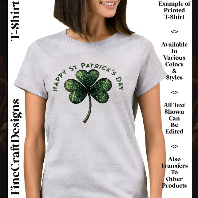 Cute Custom Text St Patrick’s Day 04 Irish Party  T-Shirt (Creator Uploaded)