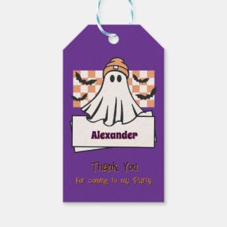 Cute Custom Thank You Halloween Ghost Gift Tags
