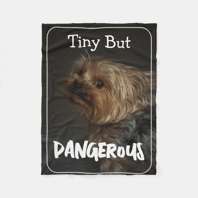 Cute Customisable Personalised Terrier Dog Mum Pet Fleece Blanket (Front)