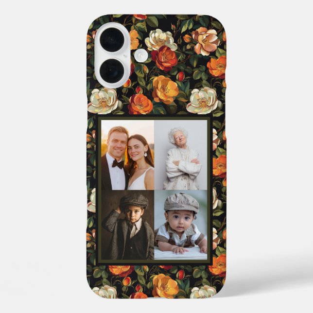 Cute Customisable Photo Rose Case-Mate iPhone Case (Back)