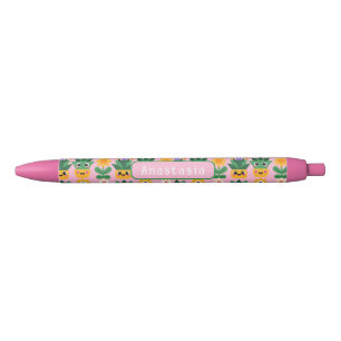 Cute Customisable Pot Plant Print Black Ink Pen
