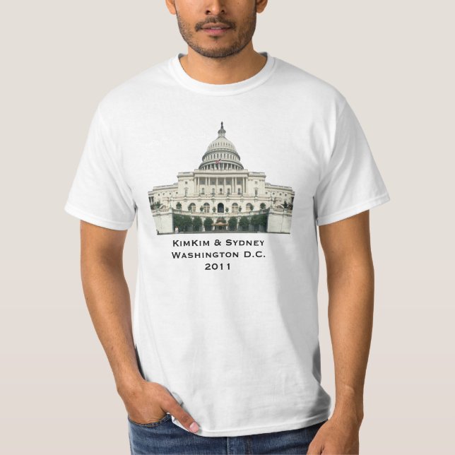 Cute Customisable Washington DC T-shirt (Front)
