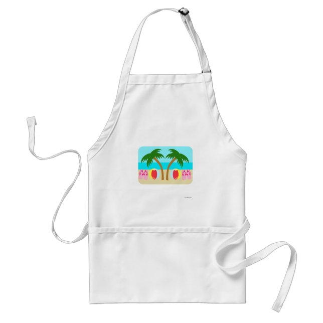 Cute Customise A Beach Standard Apron (Front)