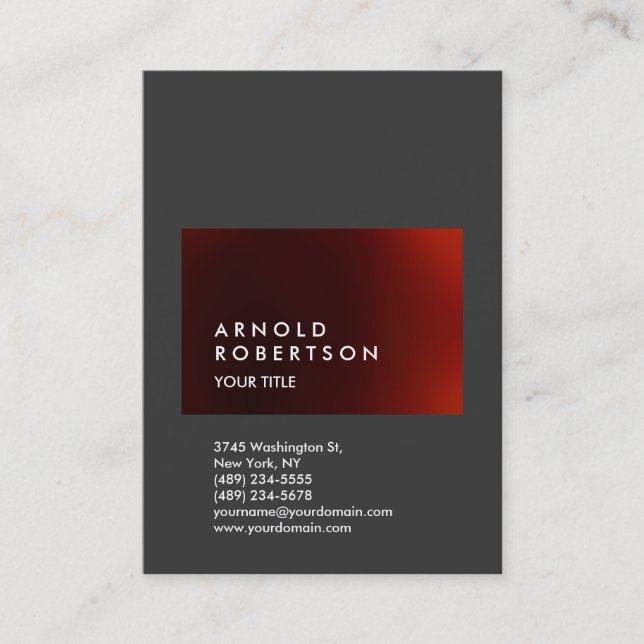 Cute Customise Text Professional Business Card (Front)