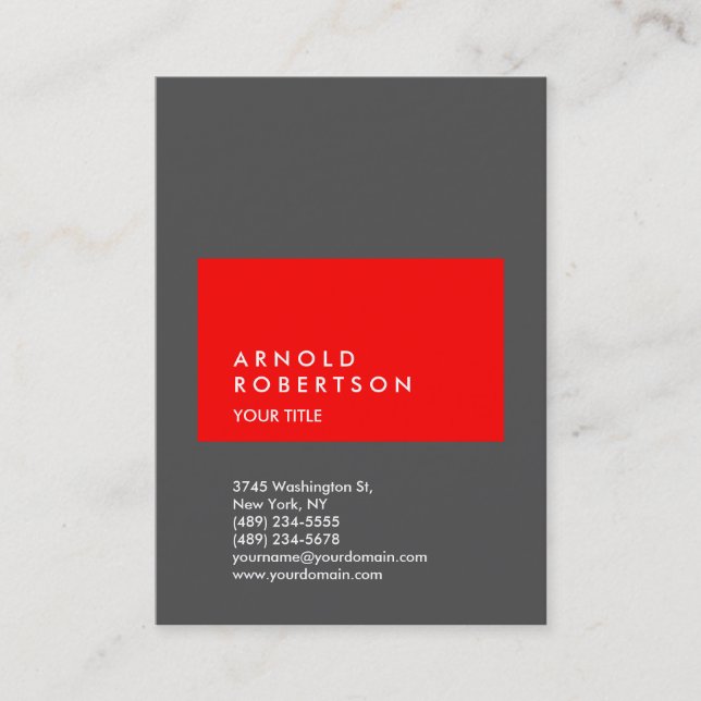Cute Customise Text Professional Business Card (Front)
