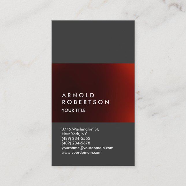 Cute Customise Text Professional Business Card (Front)