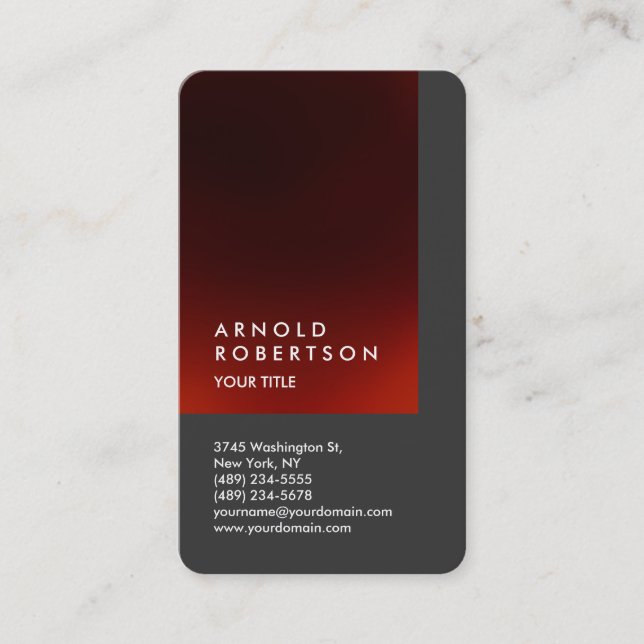 Cute Customise Text Professional Business Card (Front)
