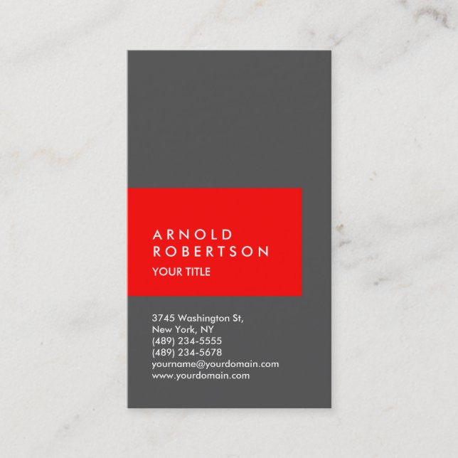 Cute Customise Text Professional Business Card (Front)