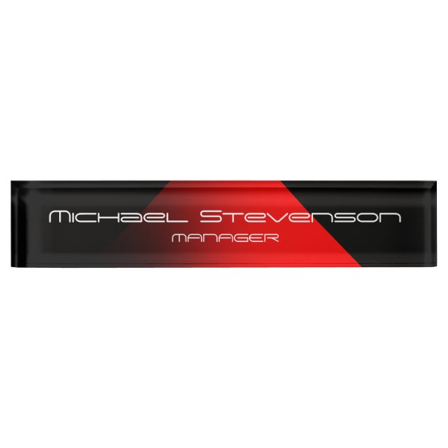 Cute Customise Text Professional Desk Nameplate (Front)
