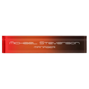 Cute Customise Text Professional Desk Nameplate