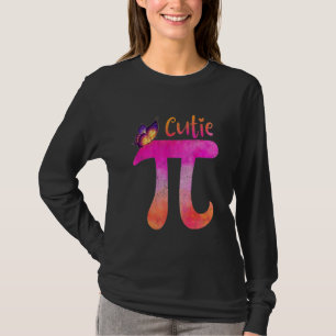 Cute & Cutie Pi Math Pie Butterfly Adorable Math P T-Shirt