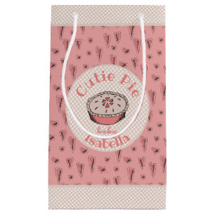 Cute Cutie Pie Baby Girl Small Gift Bag