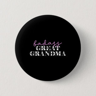 Cute D Great Grandma Funny Skulls 6 Cm Round Badge