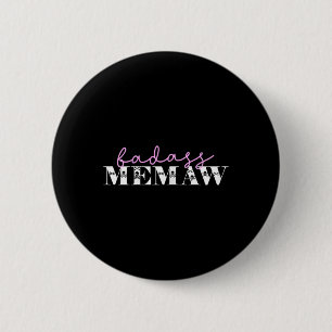 Cute D Memaw Funny Skulls 6 Cm Round Badge