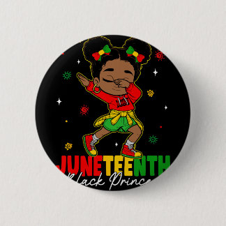 Cute Dabbing Black Girl Toddler Black Princess Jun 6 Cm Round Badge