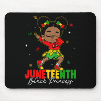 Cute Dabbing Black Girl Toddler Black Princess Jun Mouse Pad