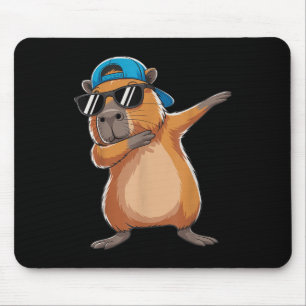 Cute Dabbing Capybara Boys Men Toddler Fun Capy Lo Mouse Pad