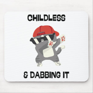 Cute Dabbing Cat For Childless Lady Harris Fan Mouse Pad