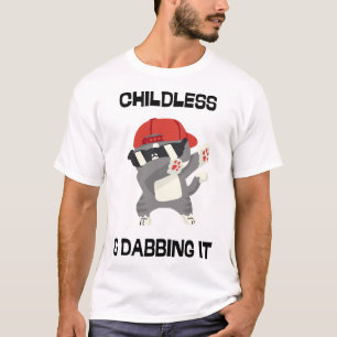 Cute Dabbing Cat For Childless Lady Harris Fan  T-Shirt