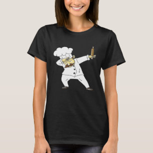 Cute Dabbing Chef Funny Dab Dance Pastry Cook Foo T-Shirt