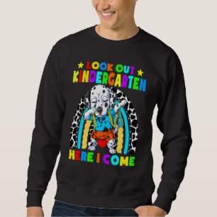 Cute Dabbing Dalmatian Dog Look Out Kindergarten K Sweatshirt