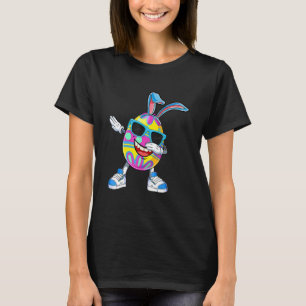 Cute Dabbing Easter Bunny Egg Hunt Kids Boys Girls T-Shirt