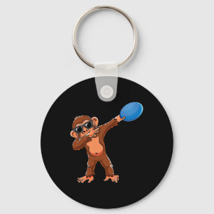 Cute Dabbing Monkey Lovers Dab Boys Girls Disc Gol Key Ring