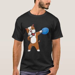 Cute Dabbing Pitbull Disc Golf Lover Pit Bull Pet  T-Shirt