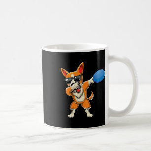 Cute Dabbing Welsh Corgi Cattle Herding Dog Disc G Coffee Mug