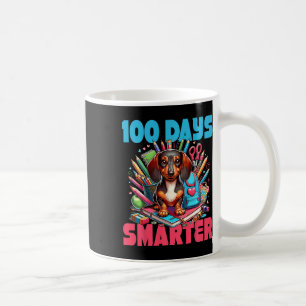 Cute Dachshund 100th Day Of School 100 Days Smarte Coffee Mug
