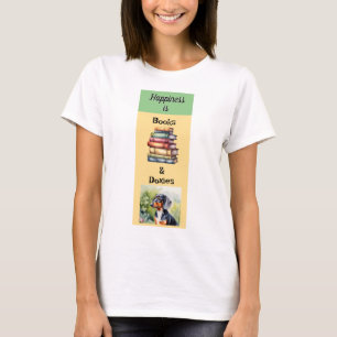 Cute Dachshund Books and Doxies Sausage Dog T-Shirt