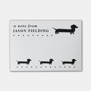Cute Dachshund Custom Post-it Notes