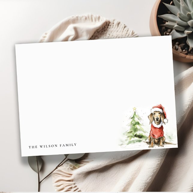 Cute Dachshund Dog Furry and Bright Christmas Card (Creator Uploaded)