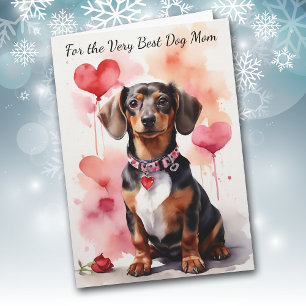 Cute Dachshund Dog You Make My Tail Wag Card