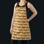 Cute Dachshund Dogs Apron<br><div class="desc">Cute dachshund dog design.</div>