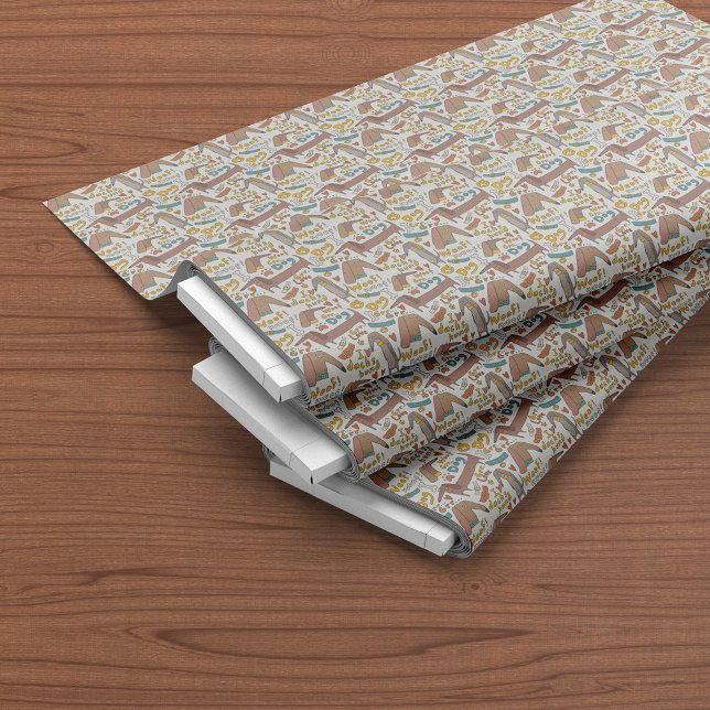 Cute Dachshund Dogs Cartoon Seamless Pattern Fabric (Creator Uploaded)
