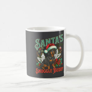 Cute Dachshund Dogs Christmas Lights Santa Holiday Coffee Mug