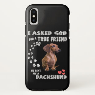 Cute Dachshund Doxie Girl Gifts Dachshund Mum iPhone X Case