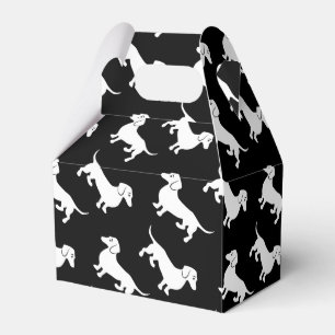 Cute Dachshund Doxie Pattern Favour Box