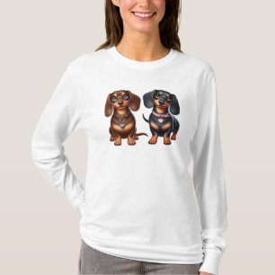 Cute dachshund friends T-Shirt