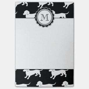 Cute Dachshund Pattern Post-it Notes