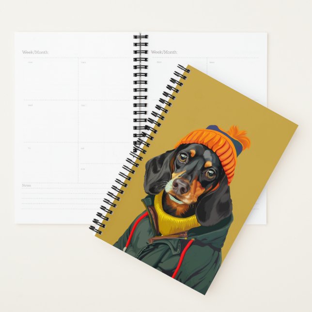 Cute Dachshund Planner (Display)