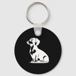 Cute Dachshund Stylish Little Hunting Dog Key Ring