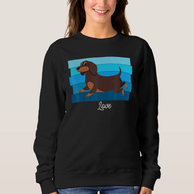 Cute Dachshund Sweatshirt (Front)