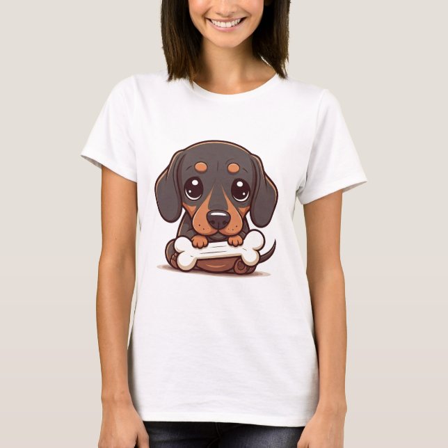 Cute Dachshund T-shirt (Front)