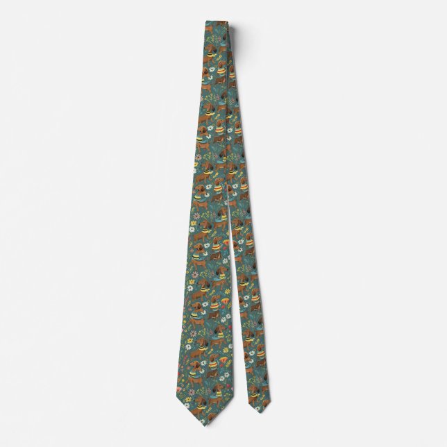 Cute Dachshund  Tie (Front)
