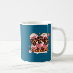 Cute Dachshund Valentines Heart Dog Lover Men Wome Coffee Mug