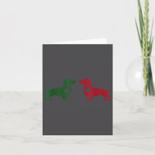 Cute Dachshund Valentines Patrick's Day Lover Dog Card