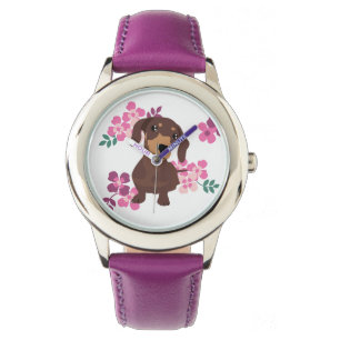 Cute dachshund weiner dog sausage dog watch